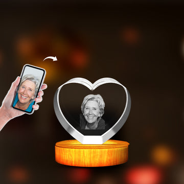 High-Quality Photo Printing & Personalized Gifts - Heart Personalized Freezepix 3D - Timeless Photo Gifts | FreezePIX