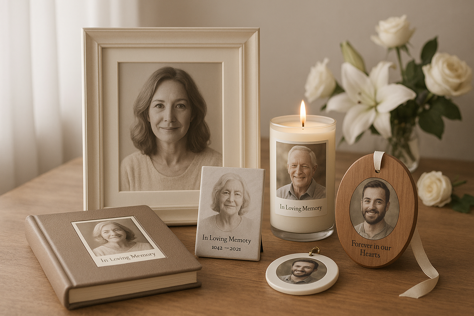 memorial photo gifts - deathcare - freezepix