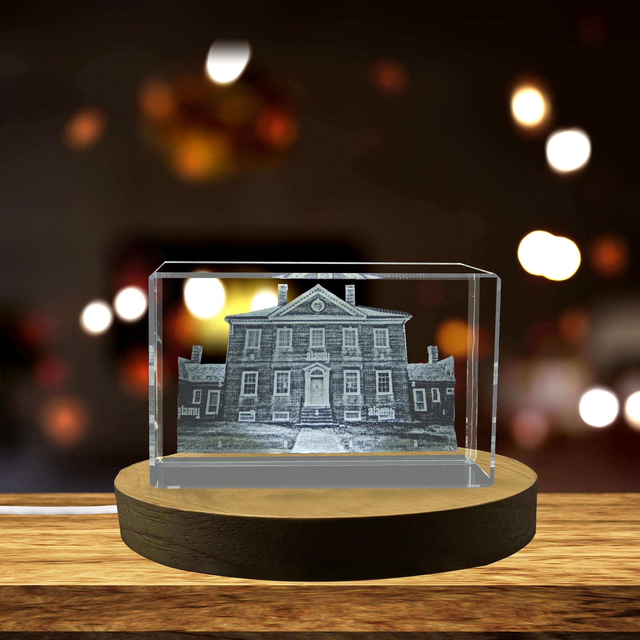 High-Quality Photo Printing & Personalized Gifts - Montpelier Mansion 3D Engraved Crystal Gift | FreezePIX