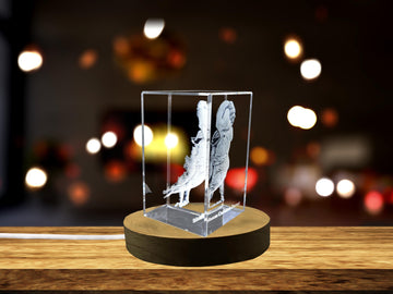 Vivacious Crystal Moluccan Cockatoo Sculpture - A Feathered Masterwork