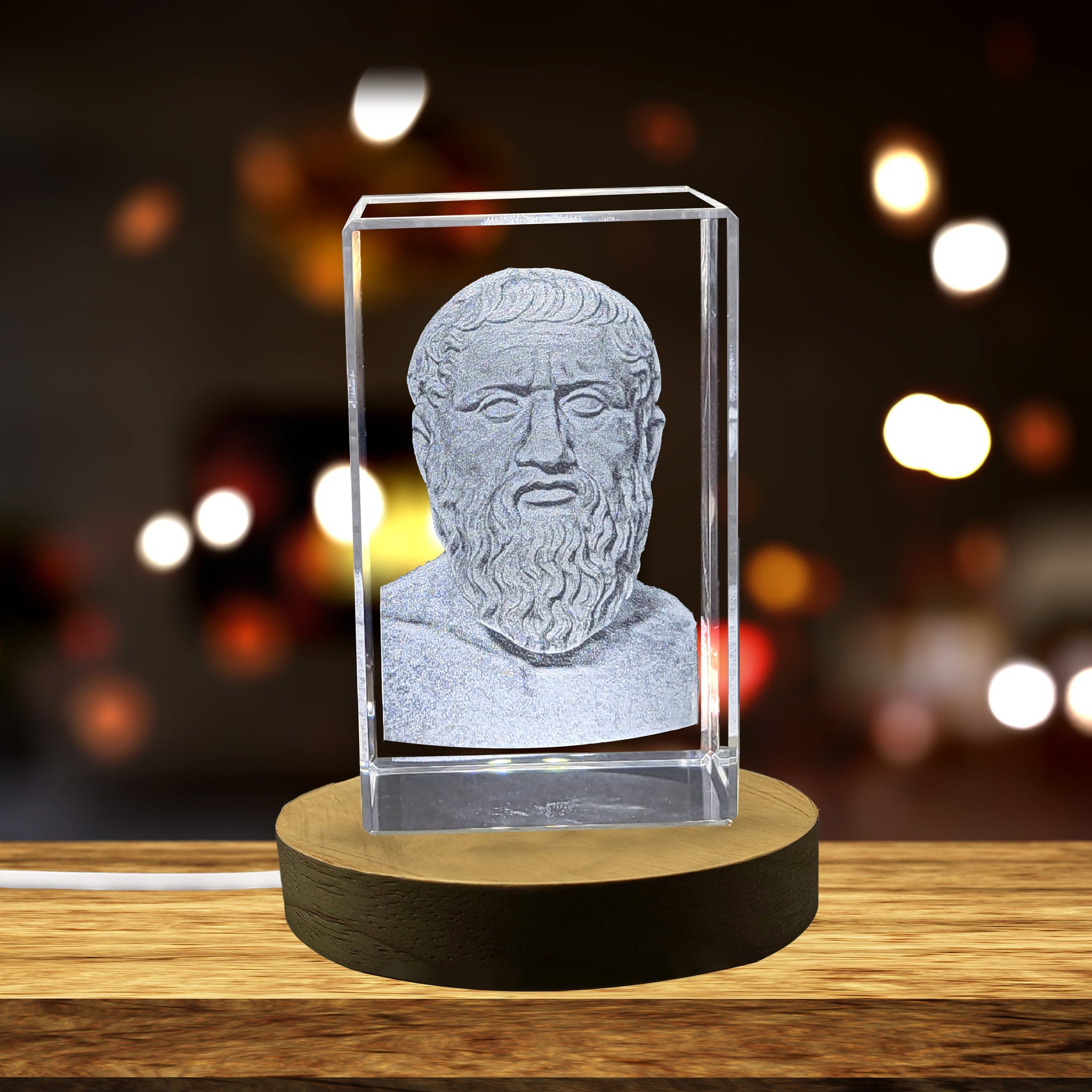 High-Quality Photo Printing & Personalized Gifts - Gorgeous Platon 3D Engraved Crystal Gift for Special Occasions | FreezePIX