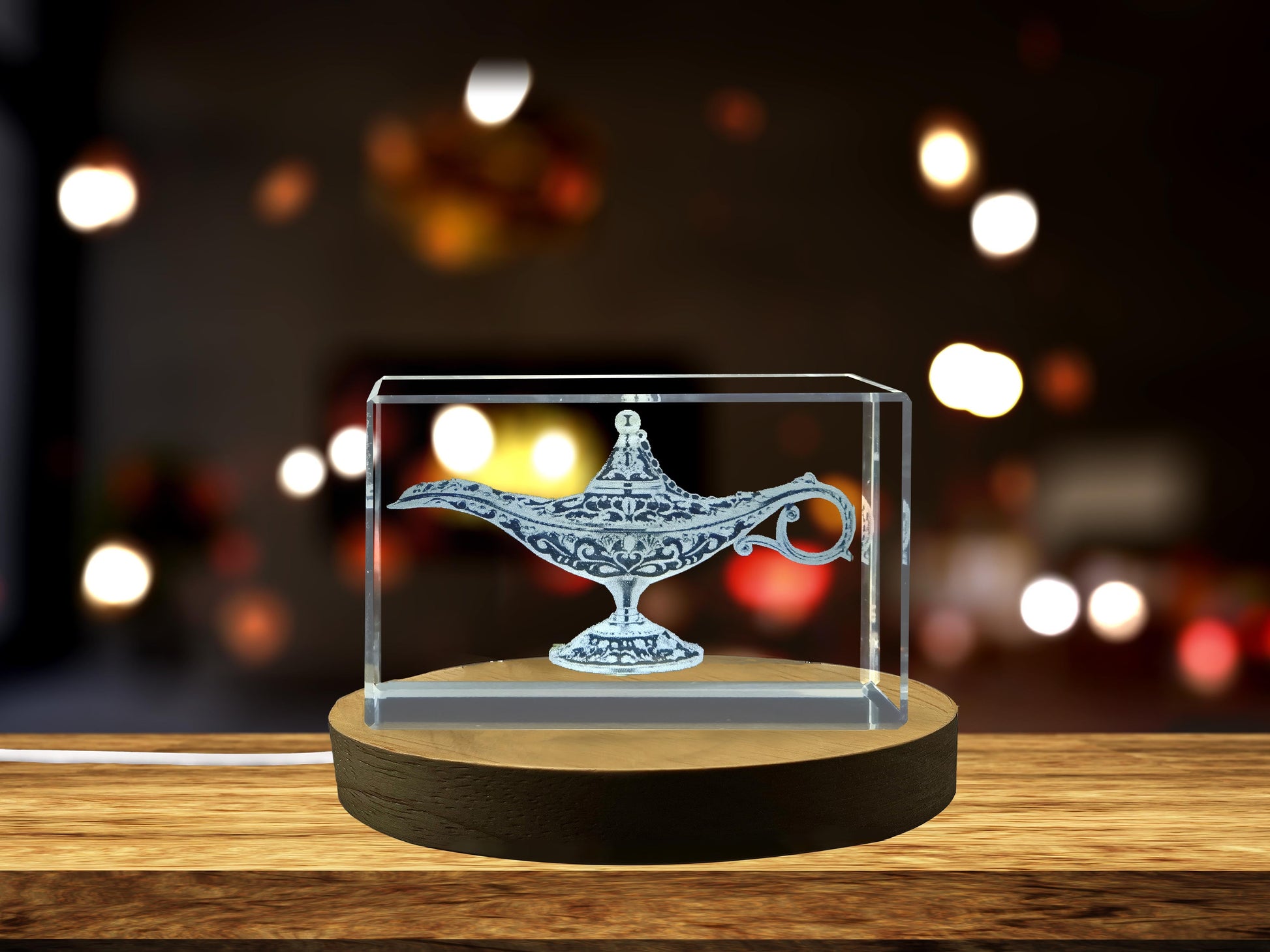 High-Quality Photo Printing & Personalized Gifts - 3D Crystal Lamp A dazzling lamp inspired by tales of magic and genies | FreezePIX