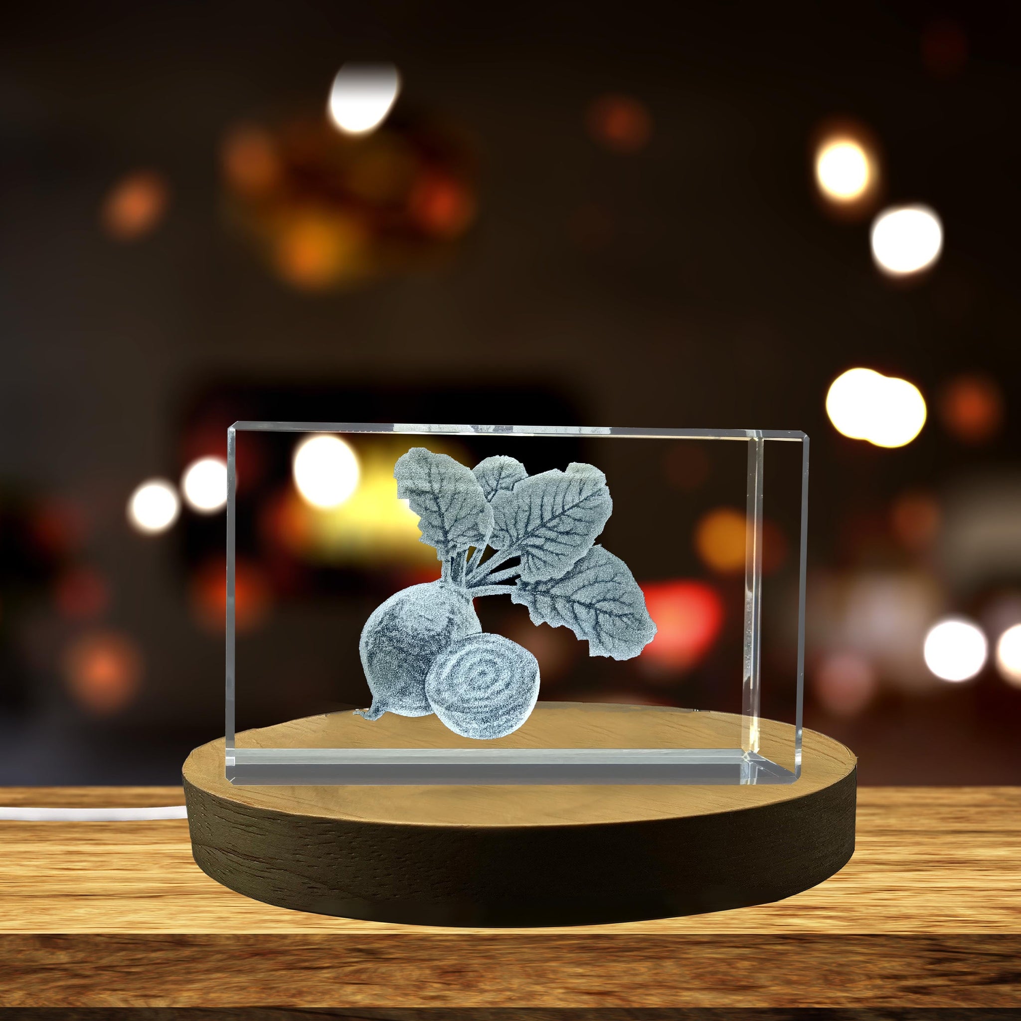 High-Quality Photo Printing & Personalized Gifts - Beetroot 3D Engraved Unique Crystal Gift | FreezePIX