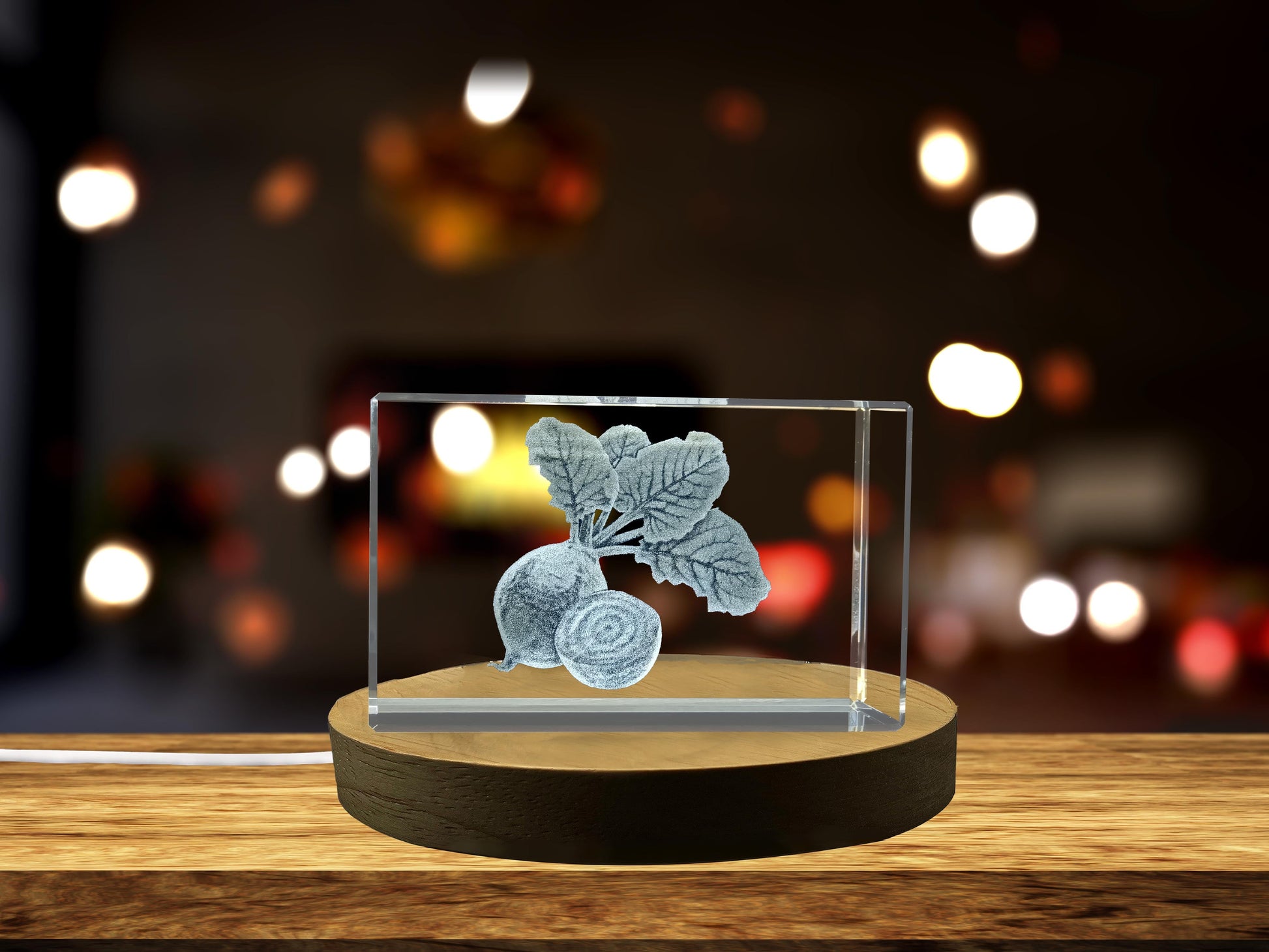 High-Quality Photo Printing & Personalized Gifts - Beetroot 3D Engraved Unique Crystal Gift | FreezePIX