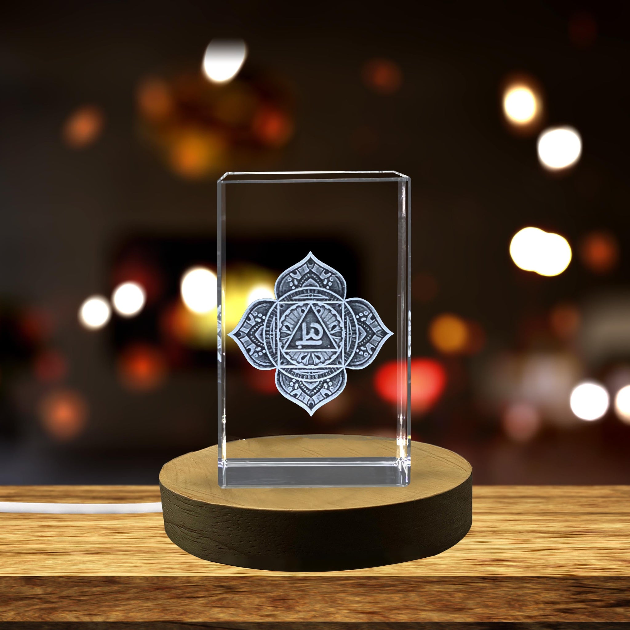 High-Quality Photo Printing & Personalized Gifts - Root Chakra Crystal with Intricate First Chakra Symbol, Promotes Safety, Security and Well-Being | FreezePIX