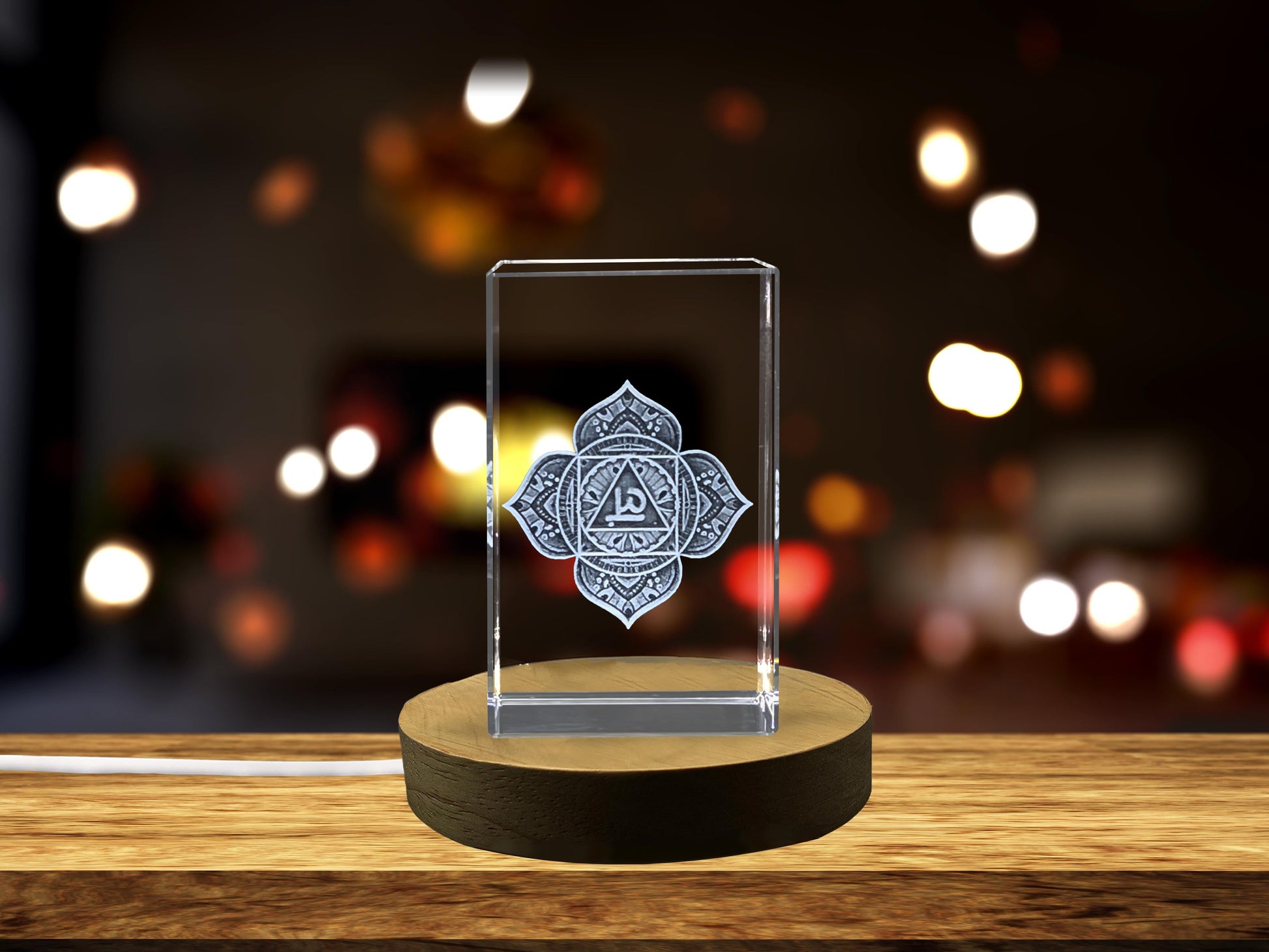 High-Quality Photo Printing & Personalized Gifts - Root Chakra Crystal with Intricate First Chakra Symbol, Promotes Safety, Security and Well-Being | FreezePIX