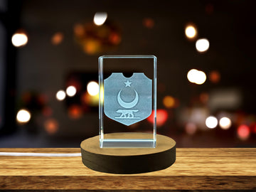 Turkey National Emblem 3D Engraved Crystal Gift