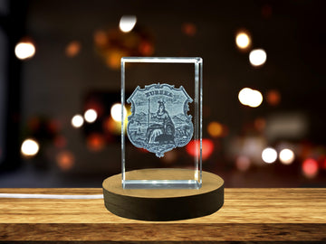 California State Coat of Arms Engraved Crystal Gift