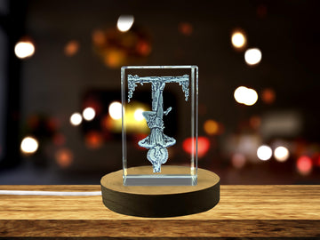 The Hanged Man 3D Engraved Crystal - A Thought-Provoking Crystal Gift