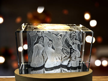 Les Demoiselles d’Avignon 3D Engraved Crystal Decor