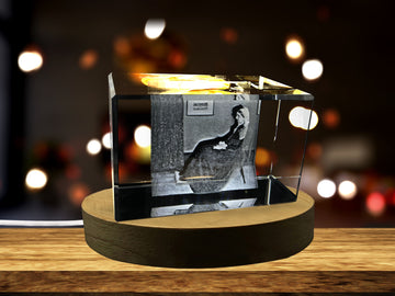 Arrangement in Grey and Black 3D Engraved Crystal Decor