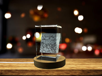 The Garden of Earthly Delights 3D Engraved Crystal Decor