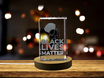 The Fight against Racism 3D Engraved Crystal 3D Engraved Crystal Keepsake/Gift/Decor/Collectible/Souvenir