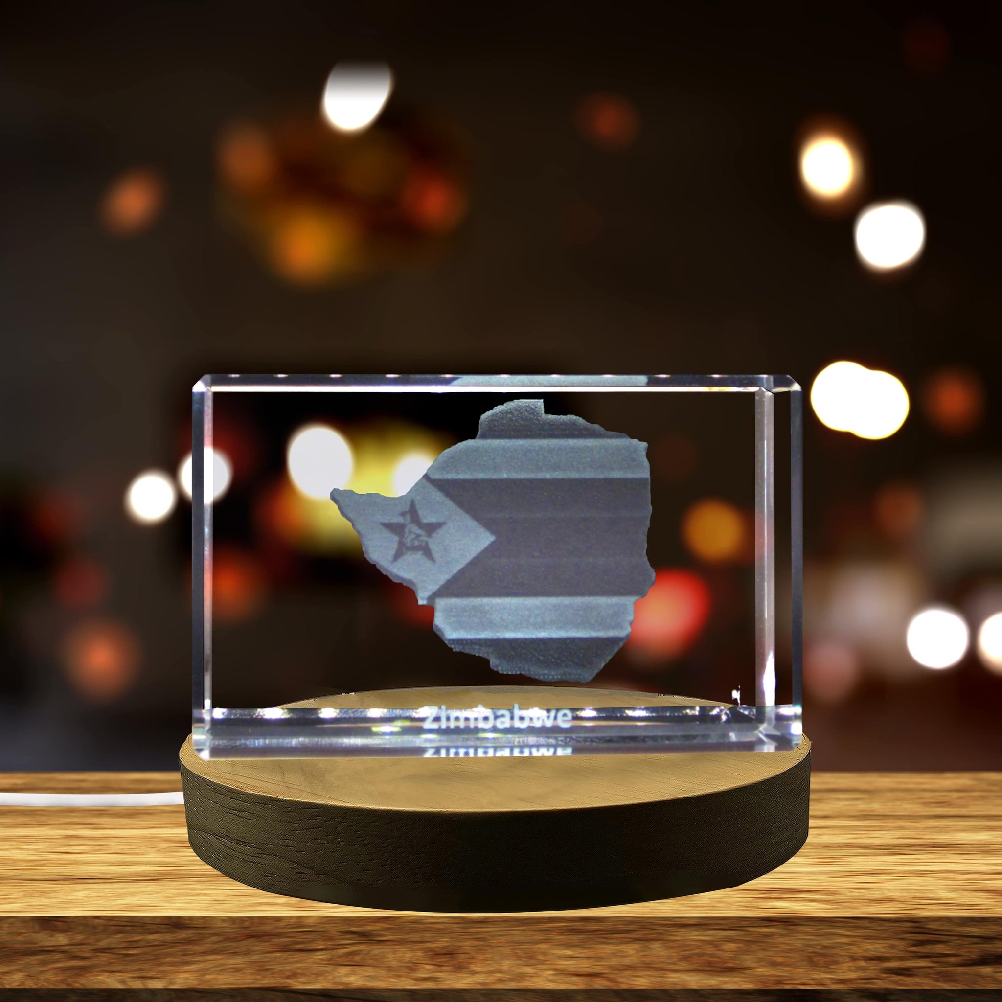 High-Quality Photo Printing & Personalized Gifts - Zimbabwe Crystal Collectible 3D Engraved Crystal 3D Engraved Crystal Keepsake/Gift/Decor/Collectible/Souvenir | FreezePIX