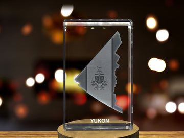 Yukon 3D Engraved Crystal 3D Engraved Crystal Keepsake/Gift/Decor/Collectible/Souvenir