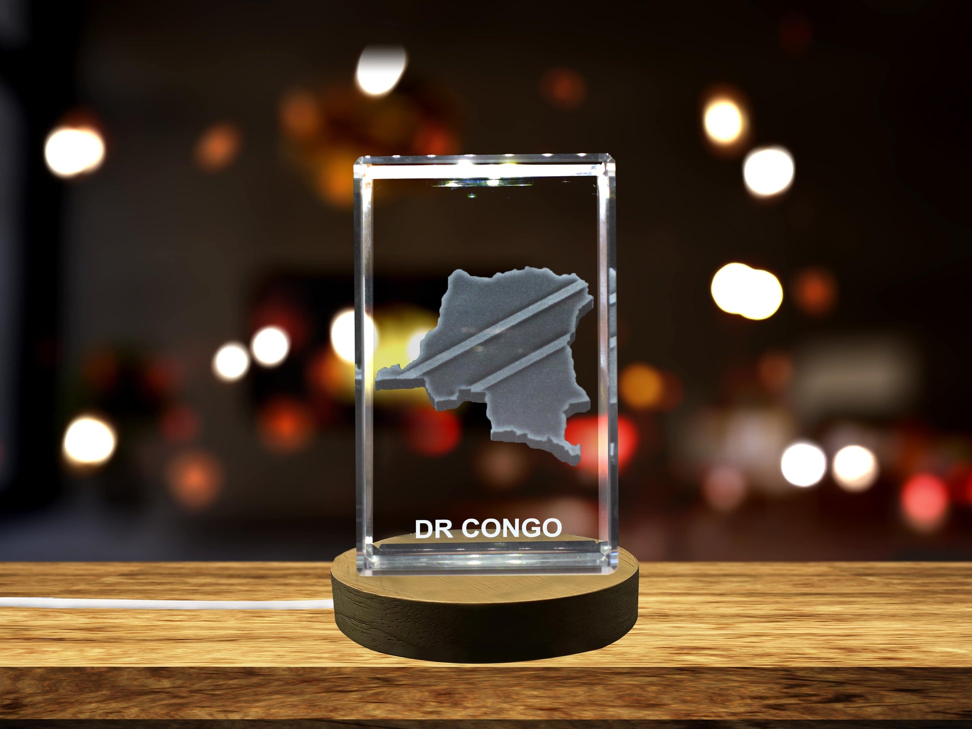 High-Quality Photo Printing & Personalized Gifts - DR Congo 3D Engraved Crystal 3D Engraved Crystal Keepsake/Gift/Decor/Collectible/Souvenir | FreezePIX