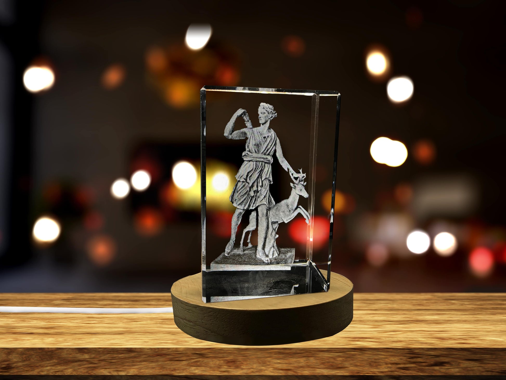 High-Quality Photo Printing & Personalized Gifts - Artemis 3D Engraved Crystal Keepsake/Gift/Decor/Collectible/Souvenir | FreezePIX