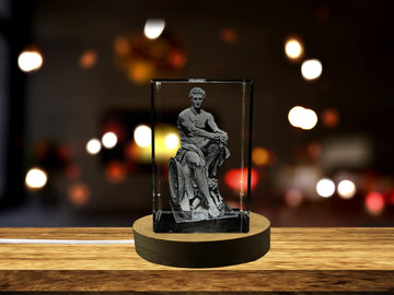 Ares 3D Engraved Crystal Keepsake - Unique Gift & Home Decor