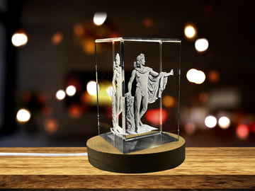 Apollo 3D Engraved Crystal | Music 3D Engraved Crystal Keepsake