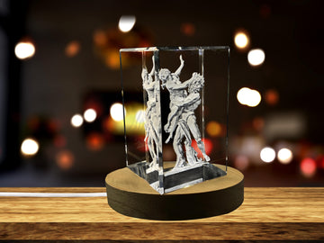 Hades 3D Engraved Crystal Keepsake/Gift/Decor/Collectible/Souvenir