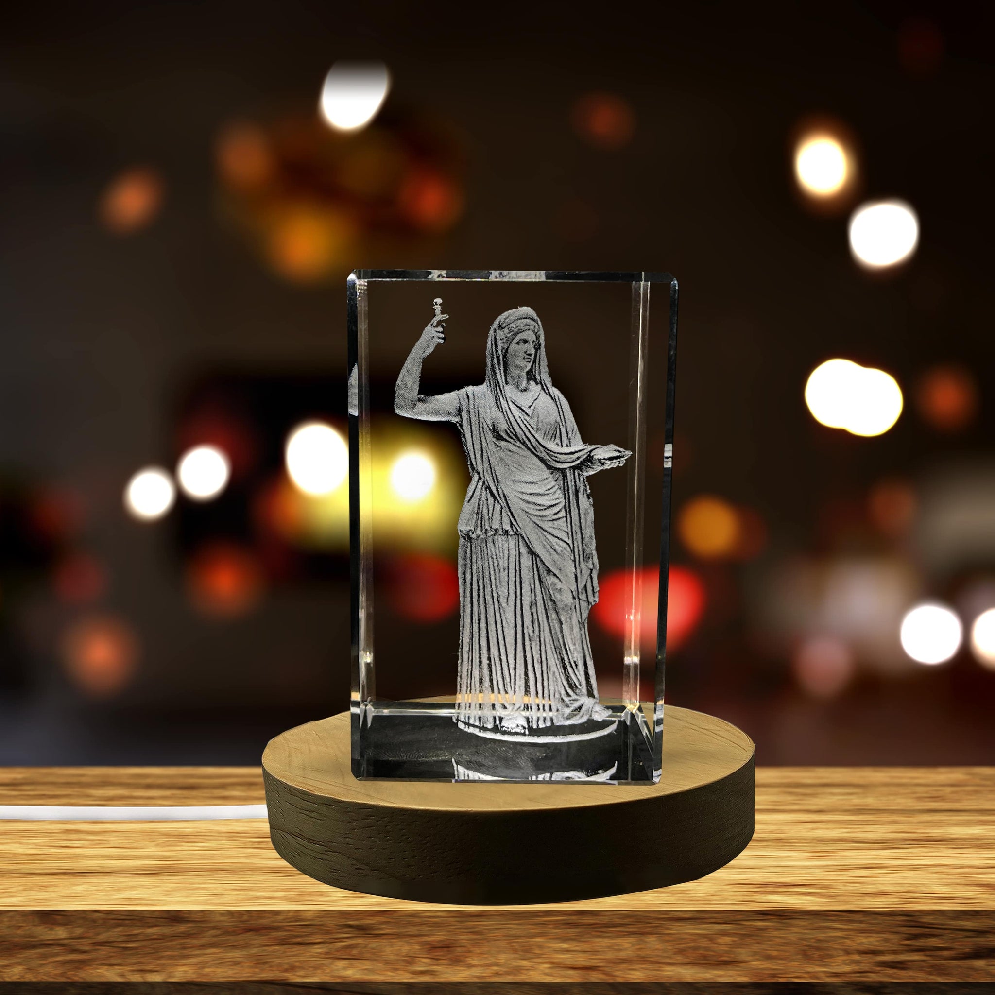 High-Quality Photo Printing & Personalized Gifts - Hera 3D Engraved Crystal Keepsake/Gift/Decor/Collectible/Souvenir | FreezePIX