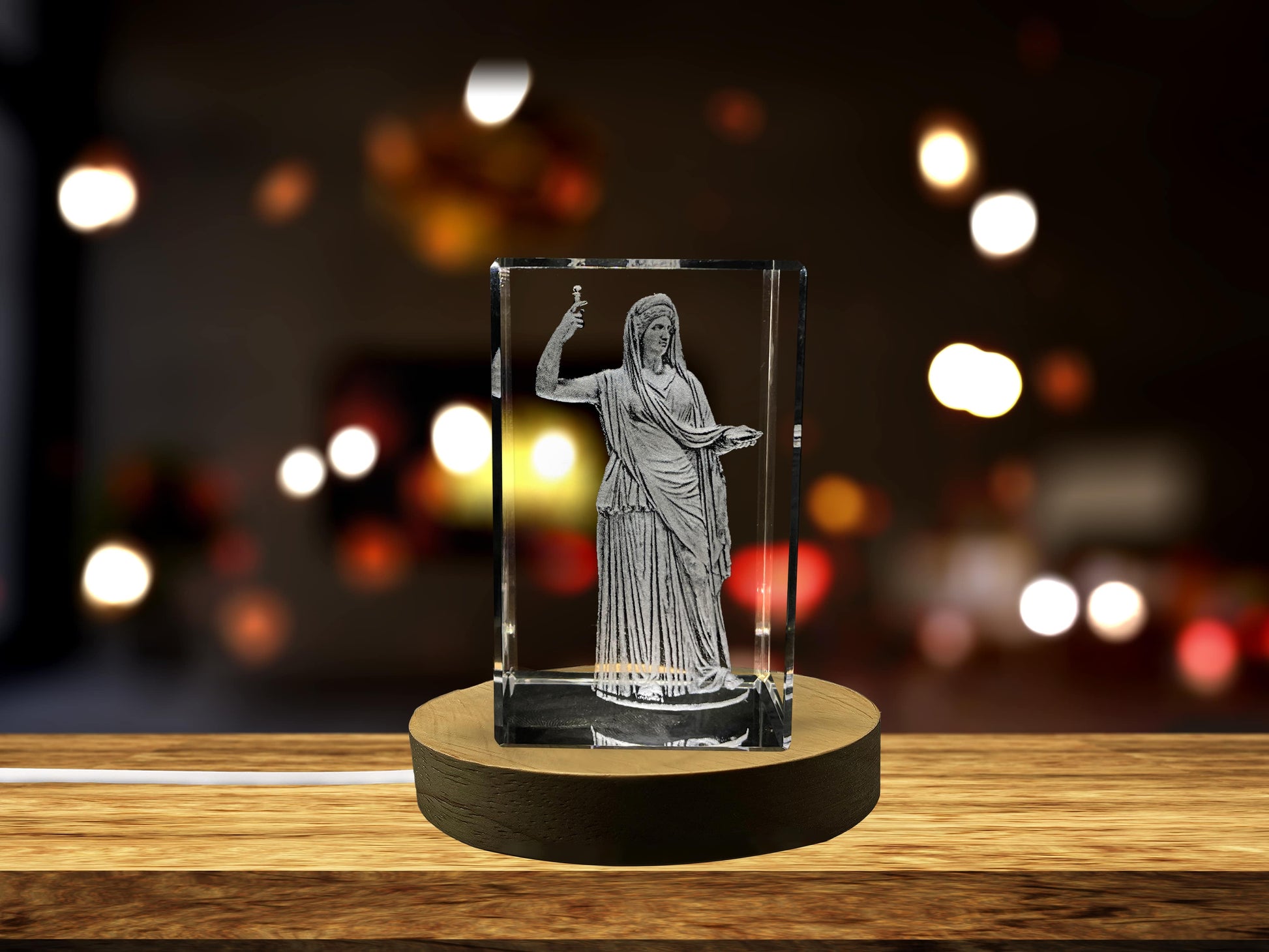 High-Quality Photo Printing & Personalized Gifts - Hera 3D Engraved Crystal Keepsake/Gift/Decor/Collectible/Souvenir | FreezePIX