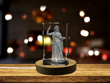 Hera 3D Engraved Crystal Keepsake/Gift/Decor/Collectible/Souvenir