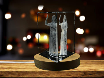 Hera 3D Engraved Crystal Keepsake/Gift/Decor/Collectible/Souvenir