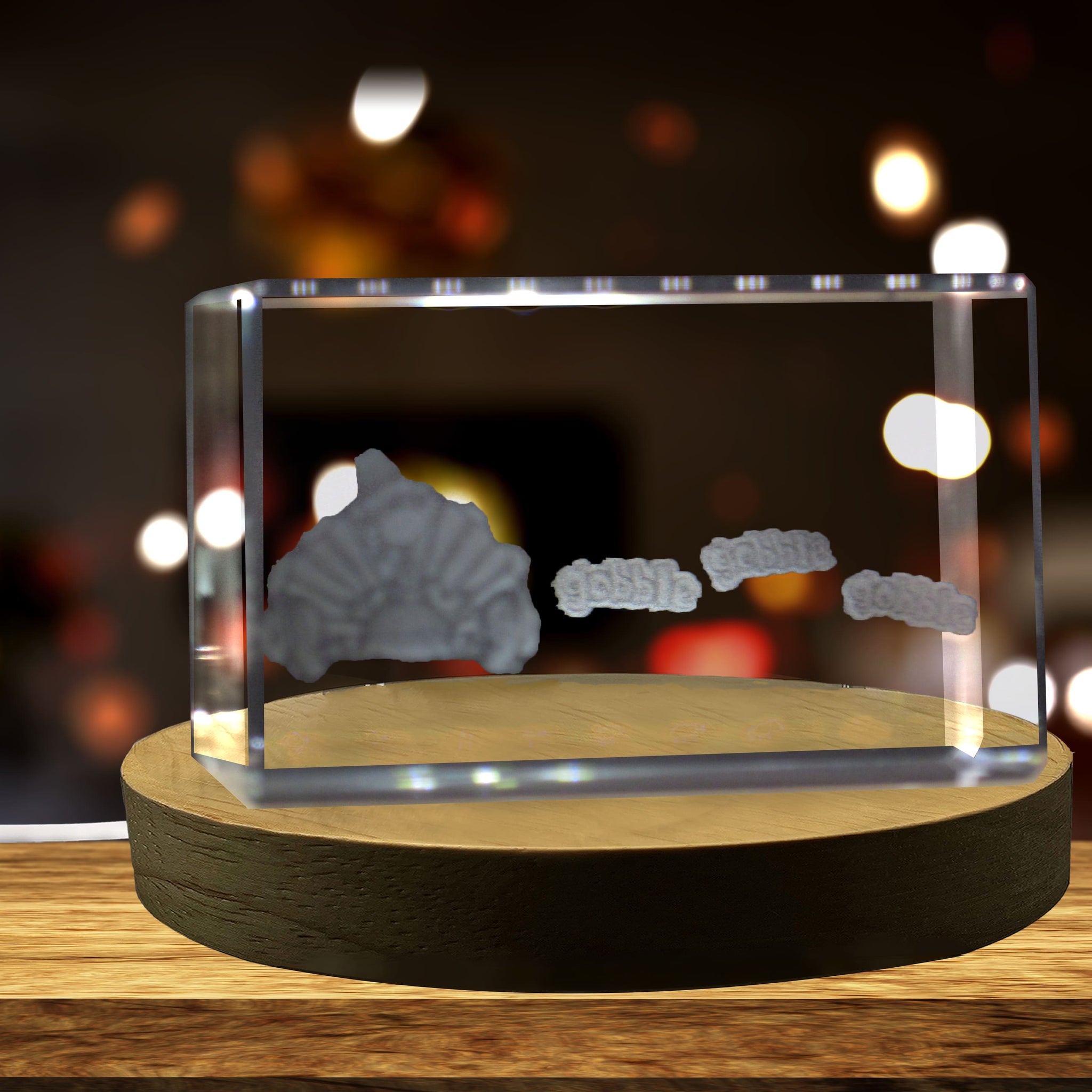 High-Quality Photo Printing & Personalized Gifts - Thanksgiving 9 3D Engraved Crystal 3D Engraved Crystal Keepsake/Gift/Decor/Collectible/Souvenir | FreezePIX