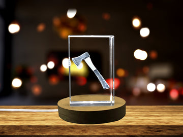 High-Quality Photo Printing & Personalized Gifts - A Faceted Crystal Axe - A Tribute to Survival and Industry | FreezePIX