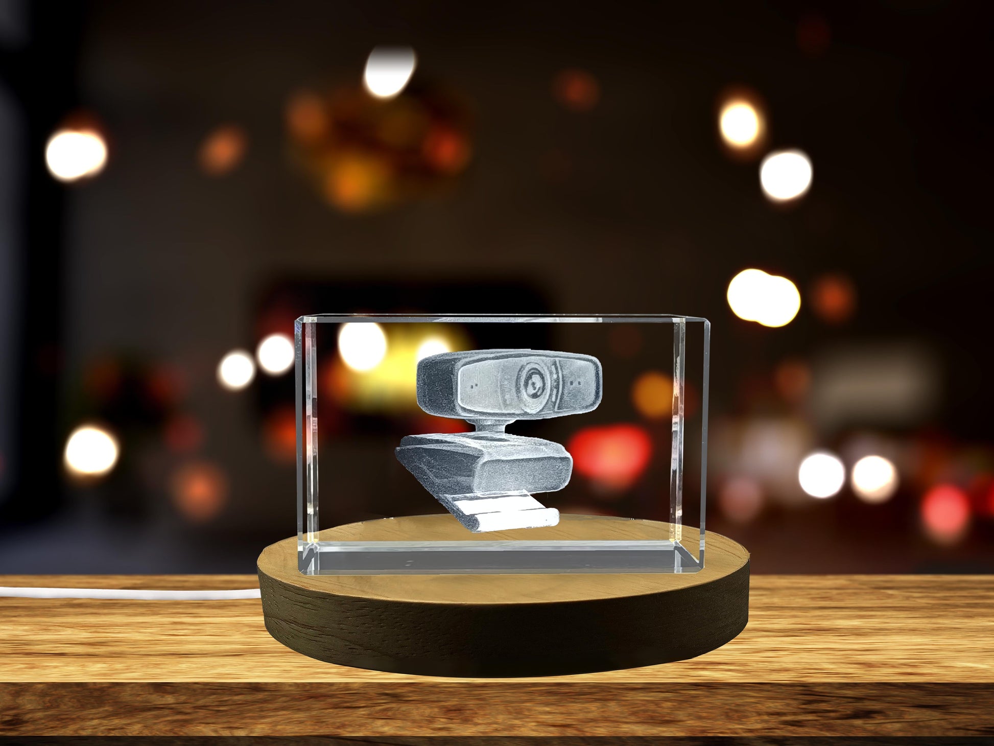High-Quality Photo Printing & Personalized Gifts - Webcam | Technology Collection 3D Engraved Crystal | FreezePIX