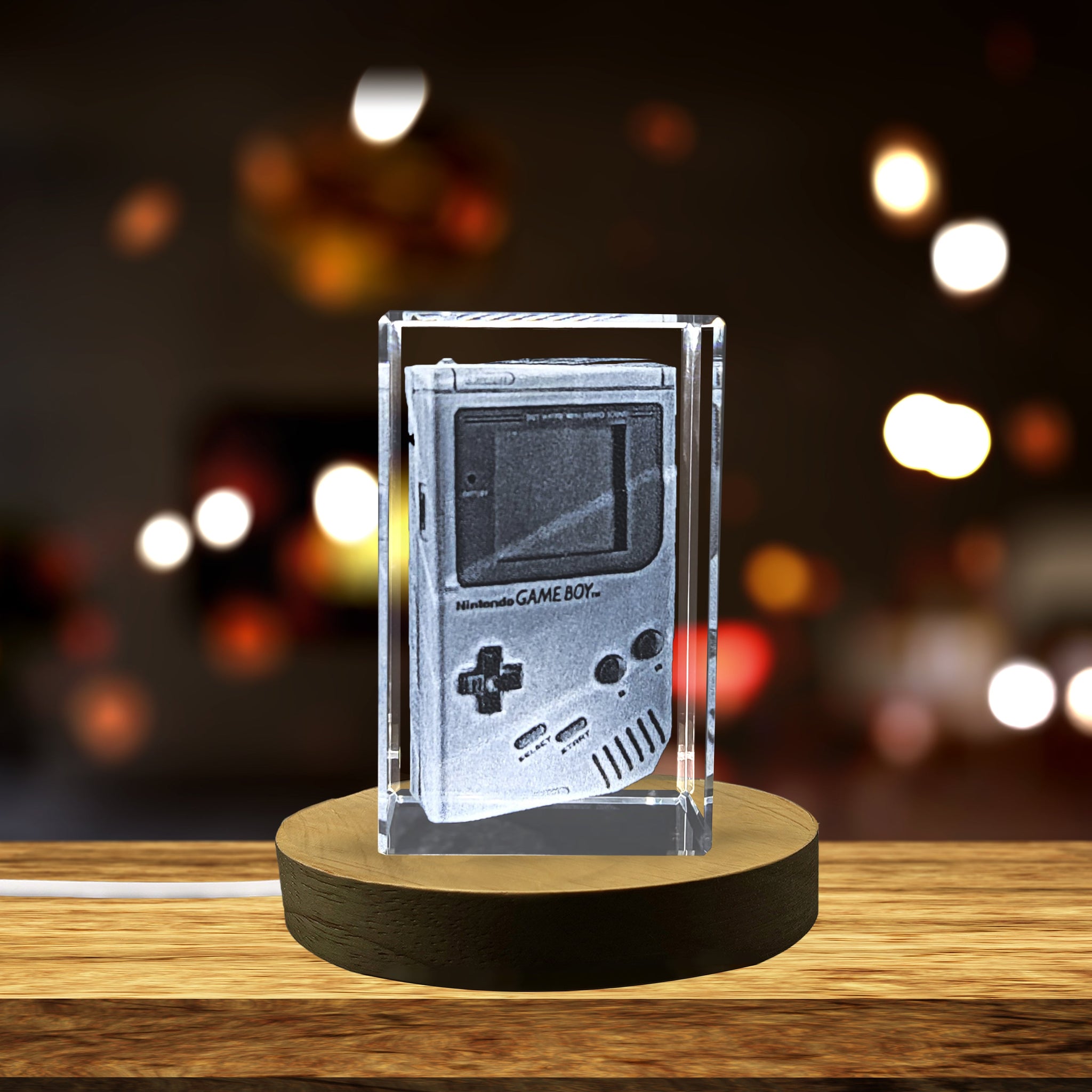 High-Quality Photo Printing & Personalized Gifts - Unique 3D Engraved Crystal Game Boy Gift for Retro Gaming Fans | FreezePIX