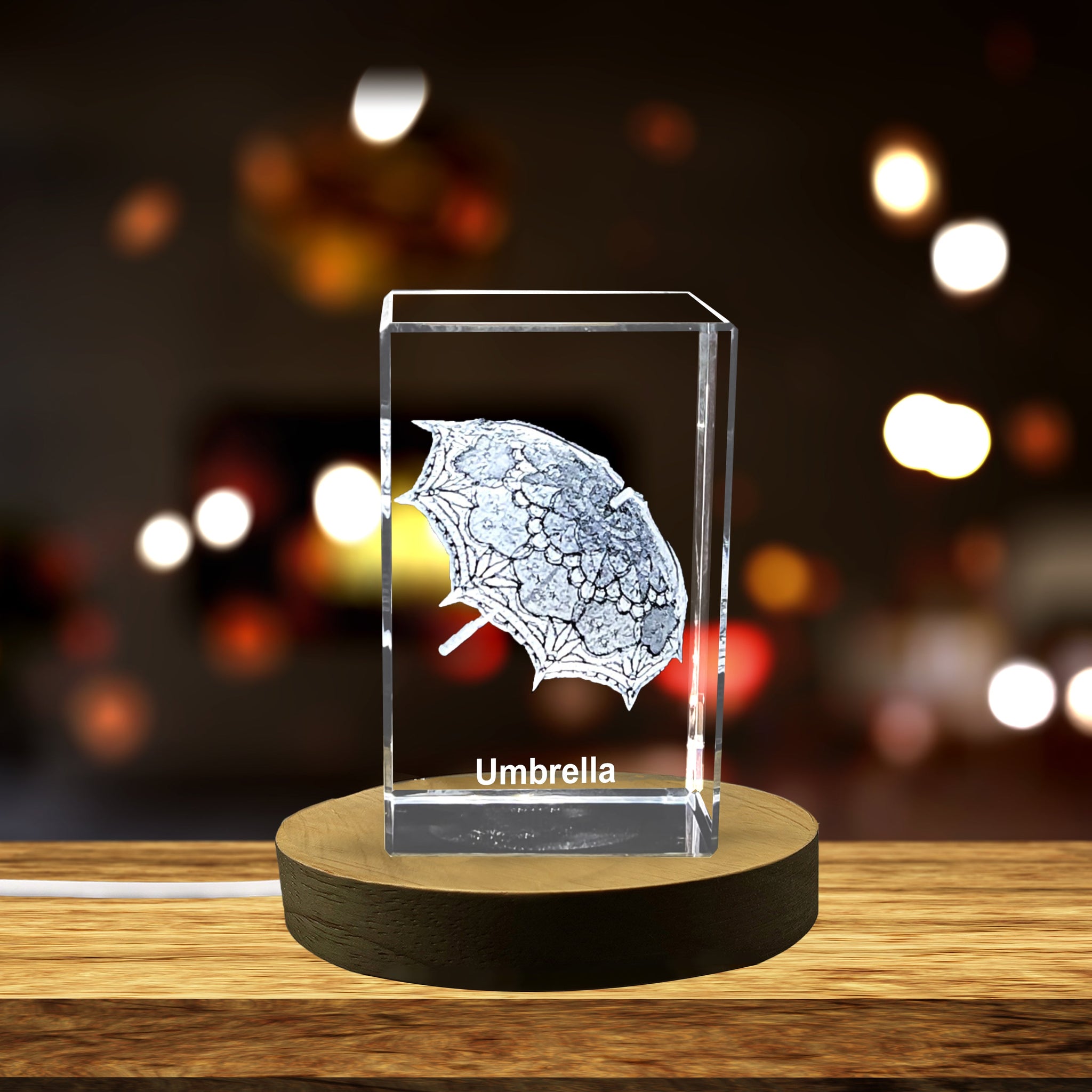 High-Quality Photo Printing & Personalized Gifts - Unique 3D Engraved Crystal Umbrella - Stylish Vintage | FreezePIX