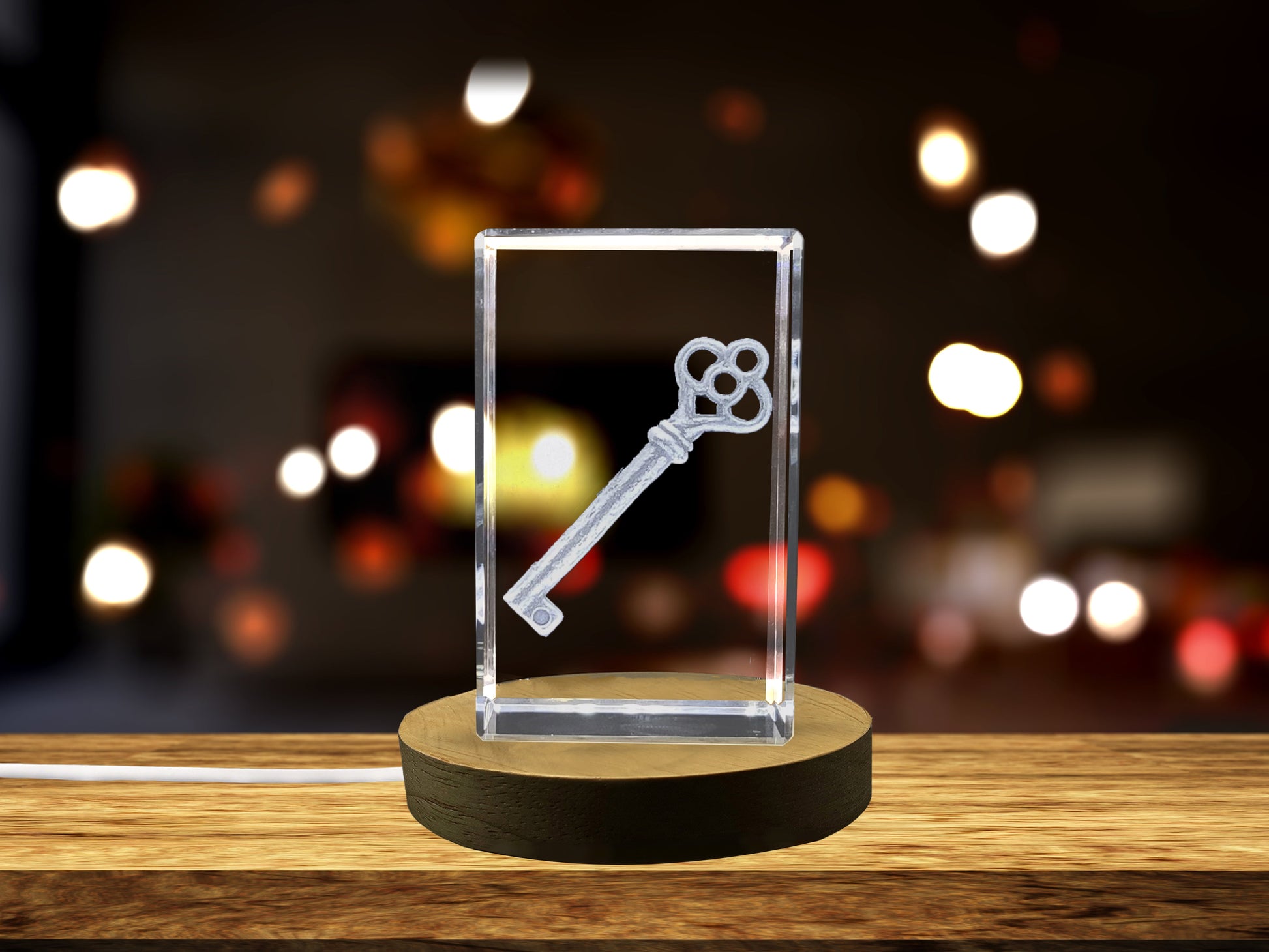 High-Quality Photo Printing & Personalized Gifts - Unique 3D Engraved Crystal Key Charm - Stylish Vintage Keepsake Gift | FreezePIX