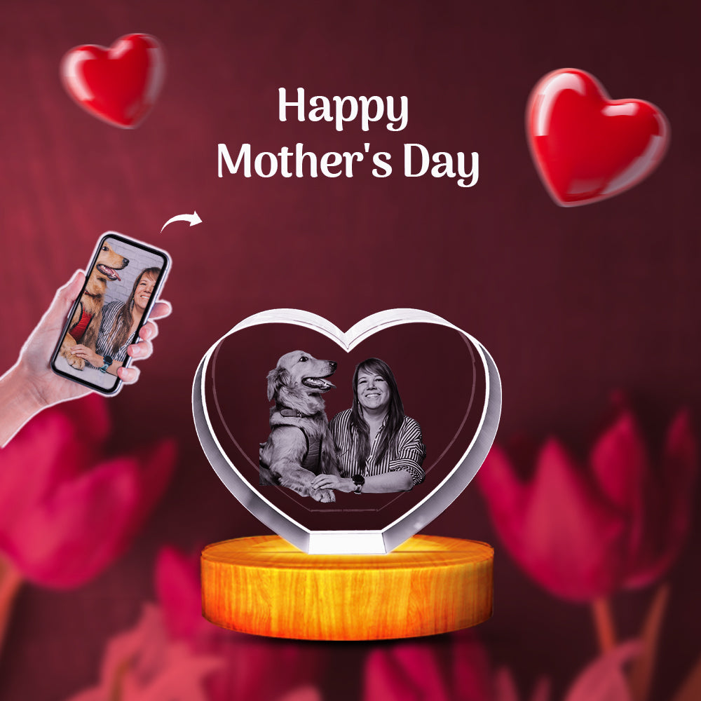 High-Quality Photo Printing & Personalized Gifts - Heart Personalized Freezepix 3D - Timeless Photo Gifts | FreezePIX