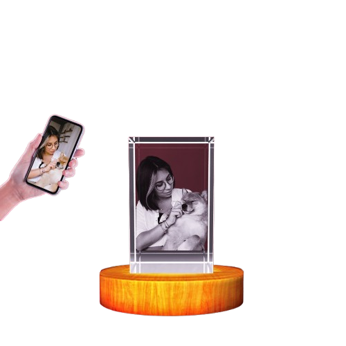 High-Quality Photo Printing & Personalized Gifts - Rectangle Personalized Freezepix 3D - Timeless Photo Gifts | FreezePIX