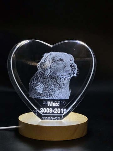 High-Quality Photo Printing & Personalized Gifts - Heart Personalized Freezepix 3D - Timeless Photo Gifts | FreezePIX