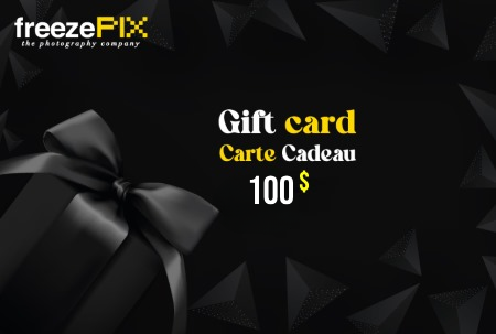 Pack of 5 FreezePix Physical Gift Card (100$)